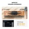 Modern Black Universal Table Top Swivel TV Stand TV Mount Glass Base for 32-65 inch LCD LED TVs, Alloy Steel, up to 35° Swivel